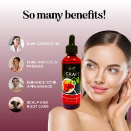 100ml Organic Grapeseed Oil for Skin Care Cold Pressed Pure Natural Carrier Oil Body Oil Massage Nourish Moisturize Brighten