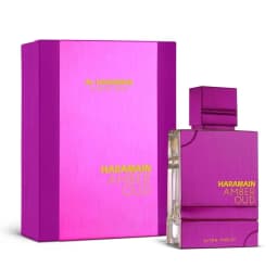 Al Haramain Amber Oud Ultra Violet: A luxurious fusion of violet and gold, amber and ebony, with intertwining notes of berry and violet, embodying the mysterious allure and elevated aloofness of Middle Eastern nobility.y