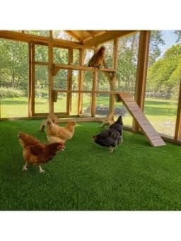 5FT X 10/15/20FT Artificial Grass Mat, 0.4' Pile Height, Indoor & Outdoor Use, Perfect for Terraces, Gardens & Pet Areas