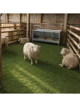 5FT X 10/15/20FT Artificial Grass Mat, 0.4' Pile Height, Indoor & Outdoor Use, Perfect for Terraces, Gardens & Pet Areas