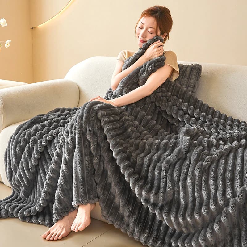 Bohemian Fuzzy Blanket Suitable for - Cozy Throw - Super Soft Thick Bedspread with Warm Multicolor Geometric Patterns, Machine Washable Bedding for Couch, Bed, Dorm - Thick Warm Suitable for Home Gift for &