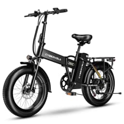 Cybervelo 1000W Peak Electric Bike for Adults Foldable 28+MPH 80Miles Removable Battery Fat Tire Off-road E-bike EK4 EK5 Mars700