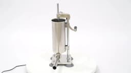 3L Vertical Manual Sausage Stuffer Machine Stainless Steel Sausage Maker with 4 Steel Tubes&7 PE Tubes Sausage Meat Filling Tool