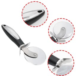 Pizza Slicer with Safety Guard,7.9 Inch Professional Tool,Extra Large 4 Inch Rolling Blade for Easy,Safe Cutting,Dishwasher Safe