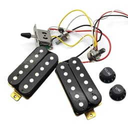 Guitar Humbucker Pickups with 3 Way Guitar Switch Potentiometer 1T1V Wiring Harness Prewired Electric Guitar Pickup