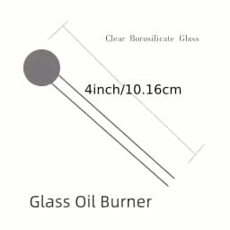 7pcs Clear/Color 4-Inch Borosilicate Glass Pipe with Puff on the End, Reusable Straws, Tube