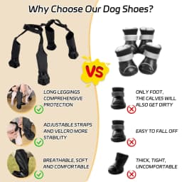 Waterproof Adjustable Dog Boots for Outdoor Walking -Waterproof Dog Paw Boot Walking Dog Shoes For Rainy