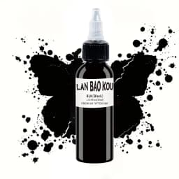 2pcs 30ml Black Tattoo Ink Pigment with BodyArt Tattoo Kits Professional Beauty Paints Makeup Tattoo Supplies Semi-permanent