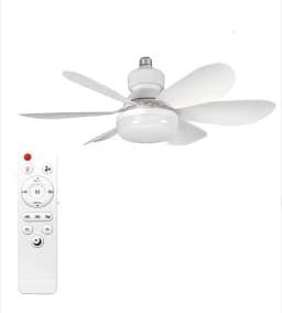 40W Ceiling Fan with Remote Control LED Light Fan E27 Base, Intelligent Silent Ceiling Fan for Bedroom and Living Room