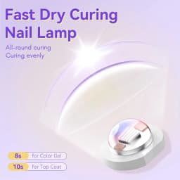 Makartt Handheld UV Light for Gel Nails Portable Mini UV LED Nail Lamp Fast Curing Dryer Rechargeable USB LCD 2 Timers DIY Salon
