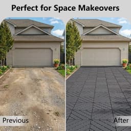 Plastic Interlocking Deck Tiles (44 Pack) – 12"x12" Waterproof Outdoor Patio Flooring, All-Weather Use, Slip-Resistant PP Deckin