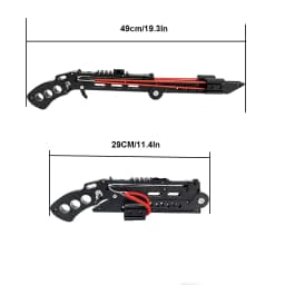 Powerful Foldable Slingshot Kit, Compact Hunting & Survival Tool for Jungle Camping, Shoot Arrows and Steel Ammo