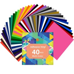 HTVRONT Permanent Vinyl - 12' X 12' Permanent Adhesive Vinyl Bundle Compatible with Cricut Cutting Machine