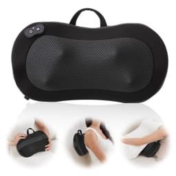 LEERCON Shiatsu Back Massager for Deep Tissue, Cordless Portable Back And Neck Massager with Heat, 3D Kneading Lower Back Electric Massage Pillow, Suitable for Men And Women.