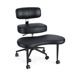 JHK Teddy Fleece Armless Ergonomic Office Chair with Lumbar Support Rolling Swivel Multiple Combination Methods Office Chair