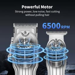 Professional Cordless Hair Clipper Set with Digital Display, T-Blade Trimmer & Hair Clipper & Guide Combs Hair Grooming for Men’s Barber Salon-Grade Haircutting at Home Gifts for Men