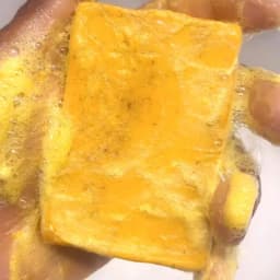 Handmade Cold-Processed Soap With Turmeric, Lemon, Quercus And Ginger For Face And Body Wash (Granule Soap)
