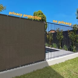 8x50ft Fence Privacy Screen Heavy Duty Windscreen Fence Mesh Fabric Shade Net Cover Garden Wall Backyard Yard Pool