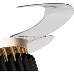 Crystal Ceiling Fan 3 Color Luxury Invisible Chandelier Fan with LED Light Retractable Blades for Living Room , Remote Control
