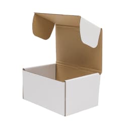50 Pack White Corrugated Boxes 6x4x2"/6x4x3"/6x4x4" Assorted Sizes Shipping Boxes for Mailing & Gift Packaging