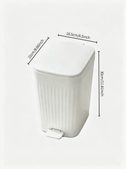 Foot Pedal Textured Trash Can, Odor Proof Waterproof Large Capacity with Lid