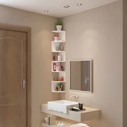 7-Tier Country-Style Wall-Mounted Corner Shelf - Christmas Home Decor, Suitable for Living Room, Bedroom, Kitchen - Easy-To-Install Home Storage Shelf, Decorative Storage Rack, Easy to Assemble, Home Corner Triangular Wall-Mounted Storage Shelf, Corner Divider, Layered Bookshelf, Multi-Layer Wall-Mounted Shelf for Kitchen, Space-Saving Storage, Home Organization, Decorative Storage, Minimalist Storage Box, Kitchen Enthusiasts