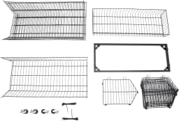 5 Tier Large Wire Metal Mobile Supermarket Storage Shelf,Fruit Vegetable Snack Supply Basket for Home Store Market