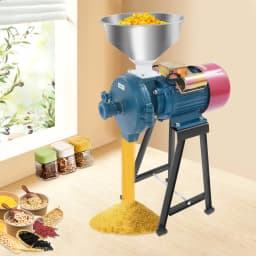 2200W Electric Grain Grinder, Commercial Mill Cereal Grinding Machine 60 Mesh Adjustable for Corn Coffee Herbs Spices