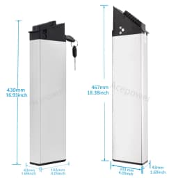 For Lectri XP 1.0/2.0 Lectri XP Step-Thru/Step-Over 1.0/2.0 Ebike Battery 48V 10.4Ah 12.8Ah 14Ah Battery for Samebike LO26 Lectri XP 1.0 2.0 Ebike