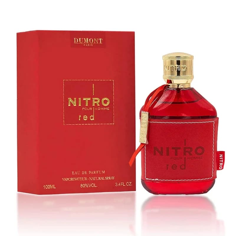 Dumont NITRO RED - 3.4oz - Eau De Parfum - Luxury Perfume for Men - Fruit, Woody, Floral & Masculine Fragrance