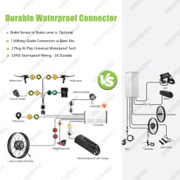 Bafang G062 48V1000W Ebike Conversion Kit 26 Inch 20 Inch Rear Hub Motor Kits for 20/26 inch Snow Fat Bike Electronic Bike Kit