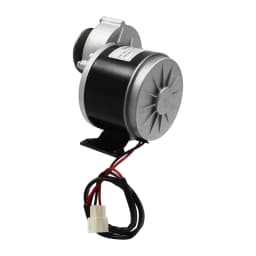 12V 250W 0-300rpm Iron Copper High Power Gear Reduction DC Motor MY1016Z 0-300RPM for E-Bike Scooter Electric Cars Silver Black