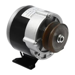 12V 250W 0-300rpm Iron Copper High Power Gear Reduction DC Motor MY1016Z 0-300RPM for E-Bike Scooter Electric Cars Silver Black