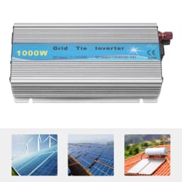 1000W Grid Tie Inverter MPPT Pure Sine Wave 22-50VDC Solar Input AC90-140V Output for 36V Solar Panel