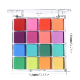 Colors Solid Rubbing Powder Nail Pigment Palette Set Gradient Ombre Nail Dust for DIY Nail Art Decoration