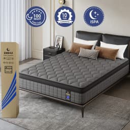 14"Gel Memory Foam Hybrid Pocket Spring Mattress Twin Full Queen King Bed Mattress In A Box, Medium Firm For Pain Relief Feel