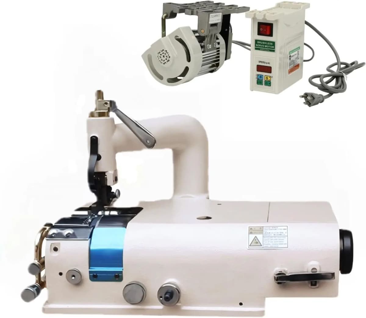 SM-801 Sewing Machine Electric Leather Skiving Thinning Machine Leather Shovel Skin Cutter Skiver Tool + Brushless Servo Motor