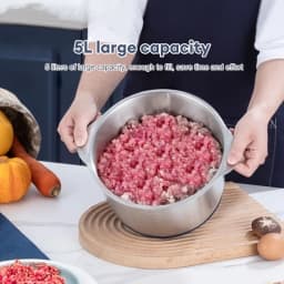 Stainless steel meat grinder and vegetable chopper, food processing machine, food chopper meat/vegetable/fruit grinder