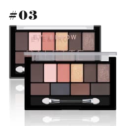 10-Color Eyeshadow Palette Pearlescent Matte Fine Shimmer Earth Tones Long-Lasting & Fall-Out Resistant Highly Pigmented Unisex