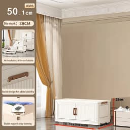Thickened Home Storage Cabinet for Babies Living Room Bedroom No-Install Plastic Snack Cabinet Multi-Purpose Organizer
