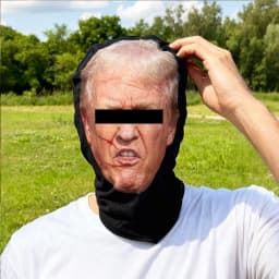 1pcs Funny 3D Printed Full Face Mask with Hair & Expressions, Breathable Mesh Headgear for Halloween & Cosplay, Role Play Costume with Windproof Polyester Fabric for Men & Women, Funny Face Mask, Christmas Party Headwear, Costume Accessories