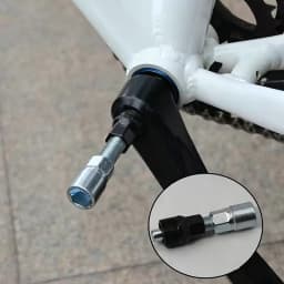 3PCS Bike Crank Arm Removal Tool Set Multi-Function Crankset Pedal Wrench Crank Puller Bolt Remover for MTB Road Bike Repair