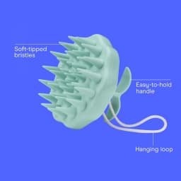 Handheld Scalp Massager Shampoo Brush, Green, For All Hair Types