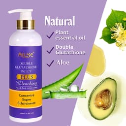 AILKE Double Glutathione PLUS Whitening Skin Care Set, Moisturizing, Reduce Dark Spots, Freckles, Melasma, Hyperpigmentation
