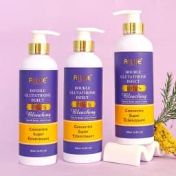 AILKE Double Glutathione PLUS Whitening Skin Care Set, Moisturizing, Reduce Dark Spots, Freckles, Melasma, Hyperpigmentation