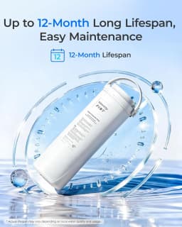 Waterdrop D6RF Filter, Replacement for D6 RO System, 1-Year Lifetime | 6-Stage Filtration
