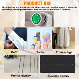 Portable Blindstitch Hem Chain Stitch Sewing Machine 1200 Stitches Per Min For Apparel Tailoring And Alterations