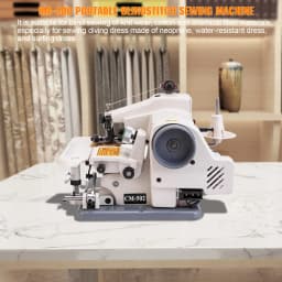 Portable Blindstitch Hem Chain Stitch Sewing Machine 1200 Stitches Per Min For Apparel Tailoring And Alterations