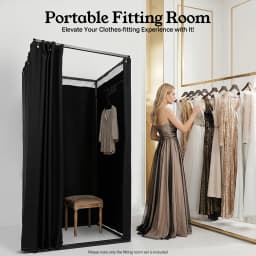 Portable Clothing Store Fitting Room, Curtain Changing Rooms, Private Room Divider, for Fit Room, Clothes Stores 100*100*200cm