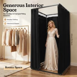 Portable Clothing Store Fitting Room, Curtain Changing Rooms, Private Room Divider, for Fit Room, Clothes Stores 100*100*200cm